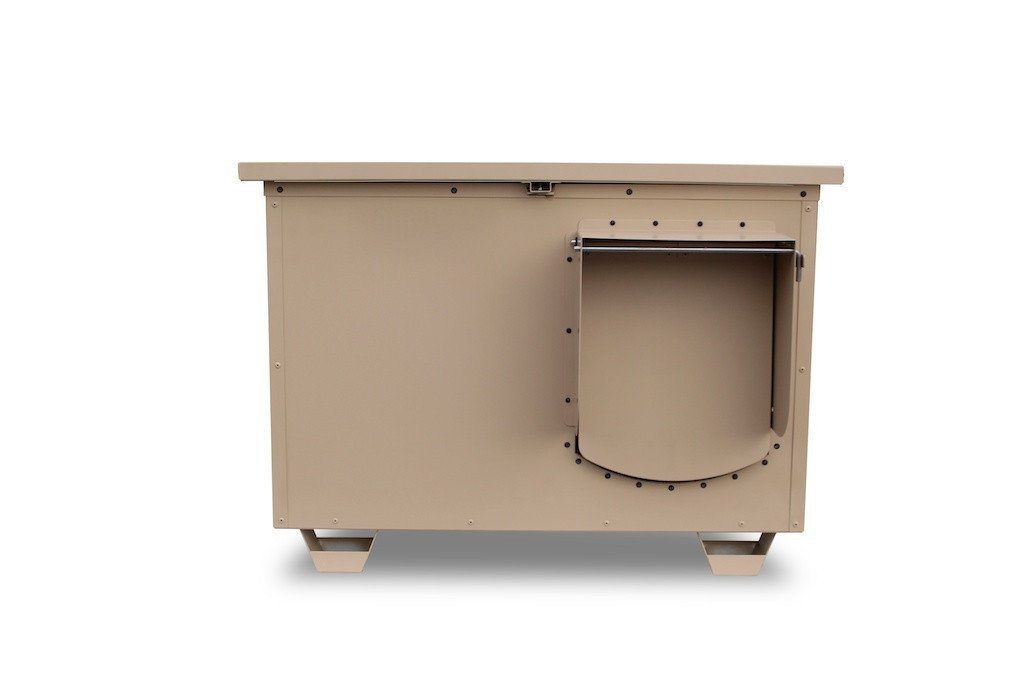 Insulated Dog Condo front view door