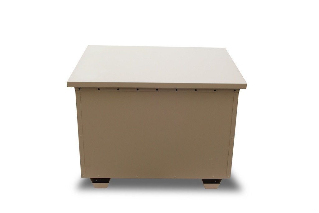tan Insulated Dog Condo - side view